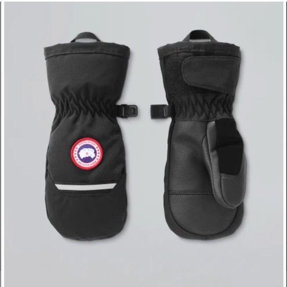 Canada Goose Black Kids Mittens